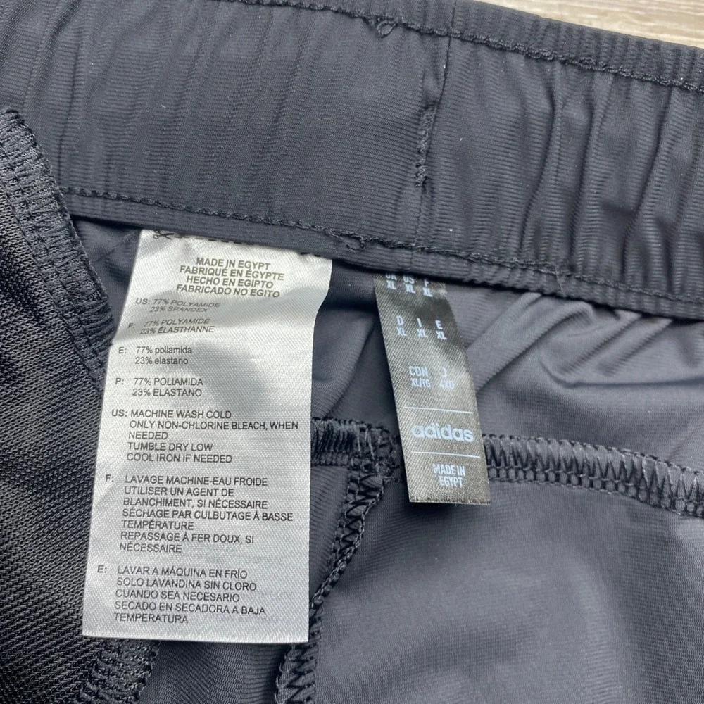 Adidas Pants Joggers Mens XL Black Polyamide Spandex Athletic Training‎ Gym